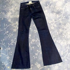 McGuire Dark Blue Wide Leg Flare Jeans Size 26